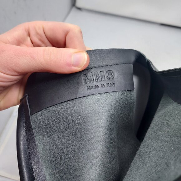 MM6 Maison Margiela Black Trunk Leather Boot - Picture 10 of 11